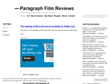Tablet Screenshot of paragraphfilmreviews.com